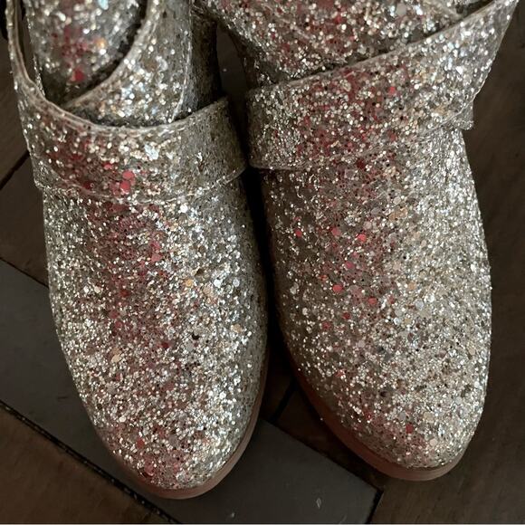 Coastal cowgirl festival glitter ankle boots silver - Picture 3 of 10